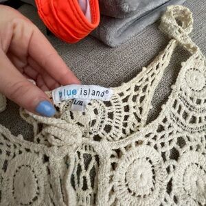 Crochet beach cover up